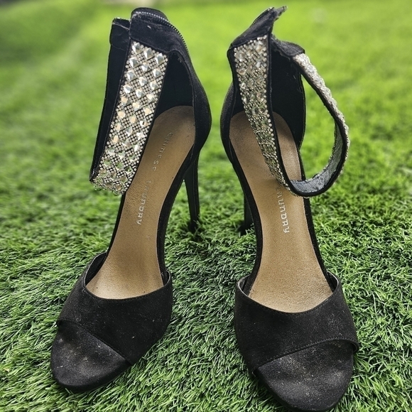 Chinese laundry heels size 9 Black Women Glitter Party Stilleto - Picture 3 of 8